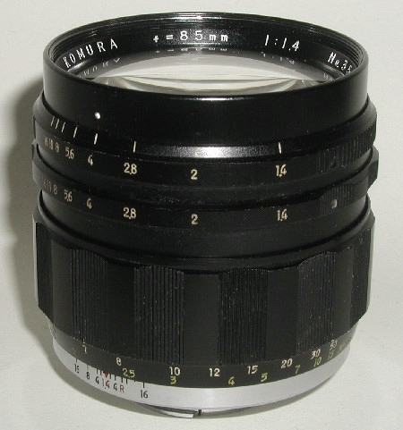 Komura 85 mm f/ 1.4