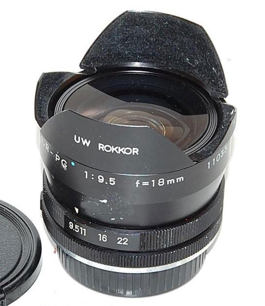 Minolta MD 18 mm f/ 9.5 UW Rokkor-PG