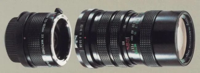 Vivitar 70-150 mm f/ 3.8 Close Focusing Zoom Lens (2 touch version)