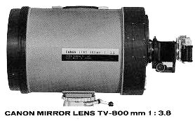 Canon TV 800 mm f/ 3.8