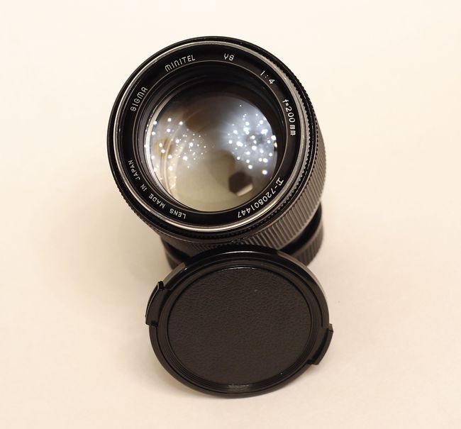 Sigma MF 200 mm f/ 4 YS Minitel