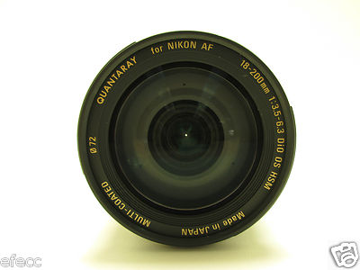 Quantaray AF 18-200 mm f/ 3.5-6.3 DiO OS HSM MC