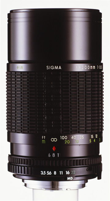 Sigma MF 200 mm f/ 3.5 Telephoto