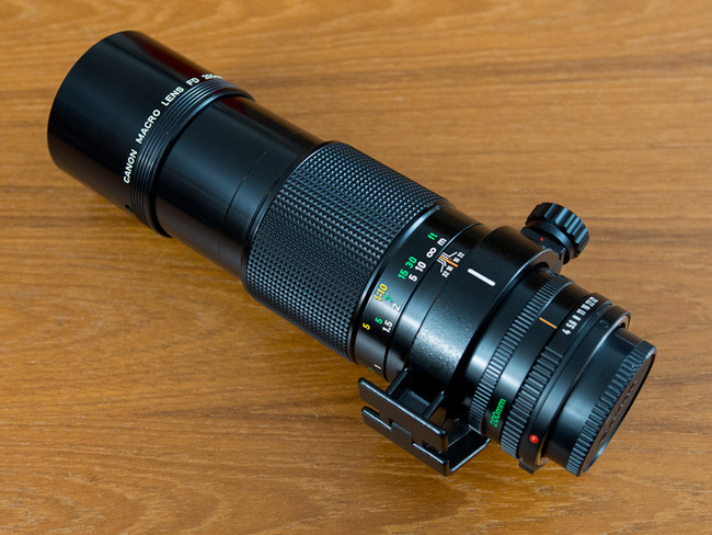 Canon FDn 200 mm f/ 4 Macro