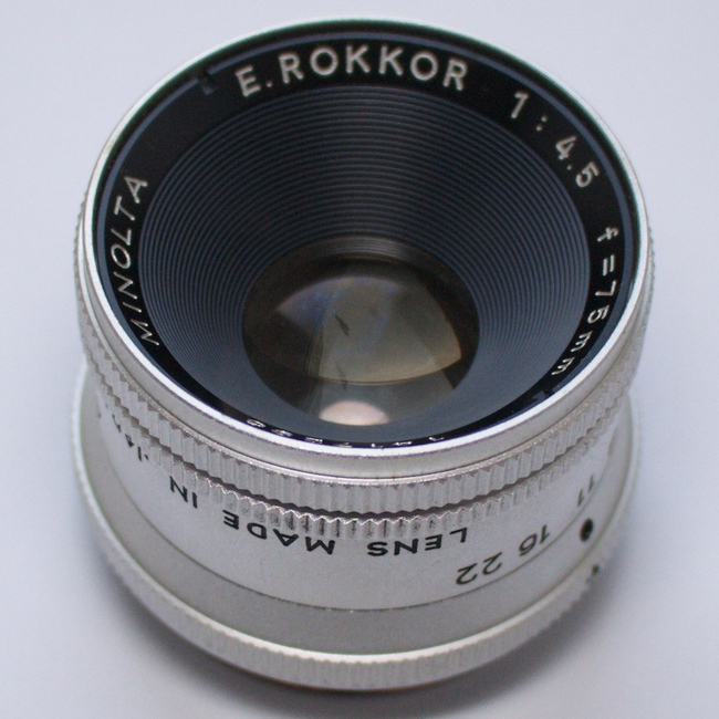 Minolta E.Rokkor 75 mm f/ 4.5