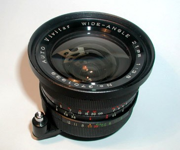 Vivitar 21 mm f/ 3.8 Auto