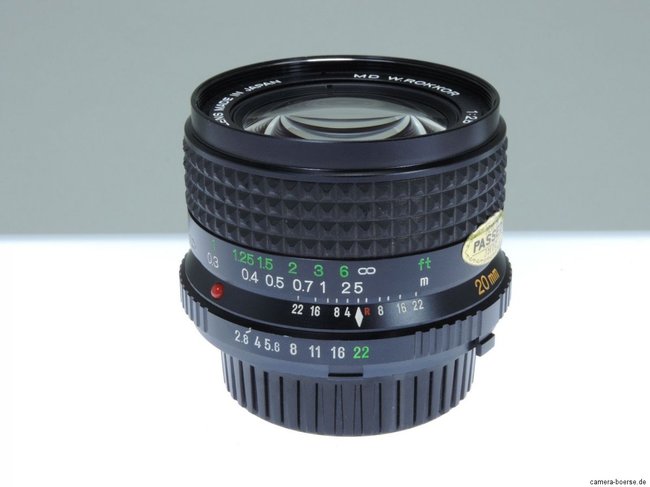 Minolta MD W.Rokkor 20 mm f/ 2.8