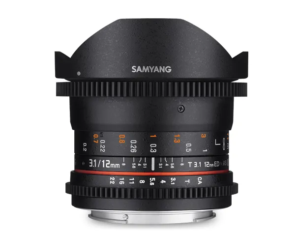 Samyang 12 mm T/ 3.1 VDSLR ED AS NCS Fish-eye