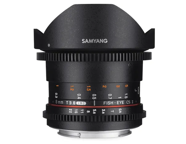 Samyang 8 mm T/ 3.8 VDSLR UMC Fish-eye CS II