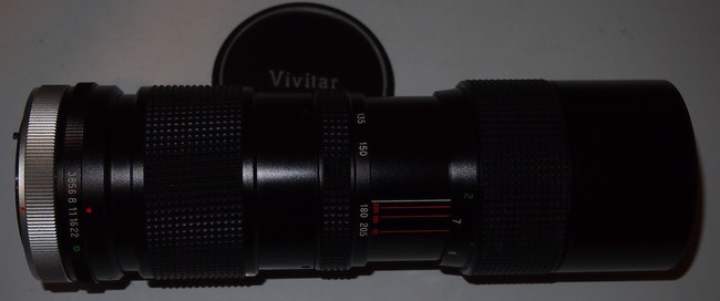 Vivitar 85-205 mm f/ 3.8 Auto Close Focusing
