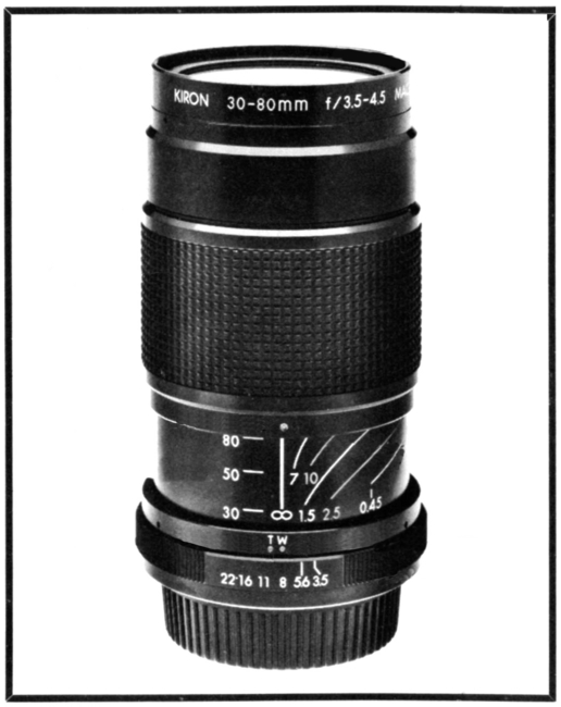 Kiron 30-80 mm f/ 3.5-4.5 Varifocal Macro-Focusing Zoom