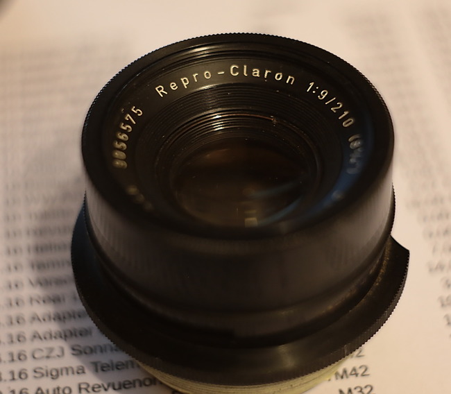 Schneider Kreuznach Repro Claron 210 mm f/ 9
