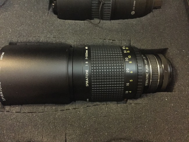 Spiratone 500 mm f/ 8 mirror Minitel