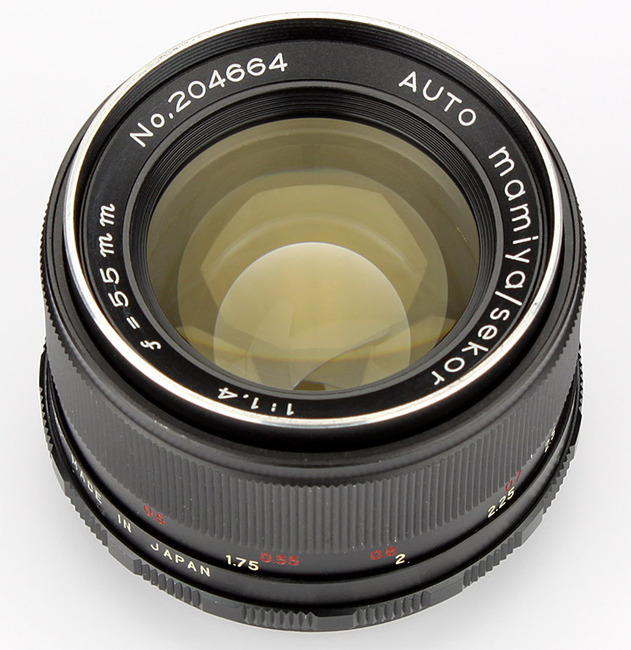 Auto Mamiya Sekor 55 mm f/ 1.4