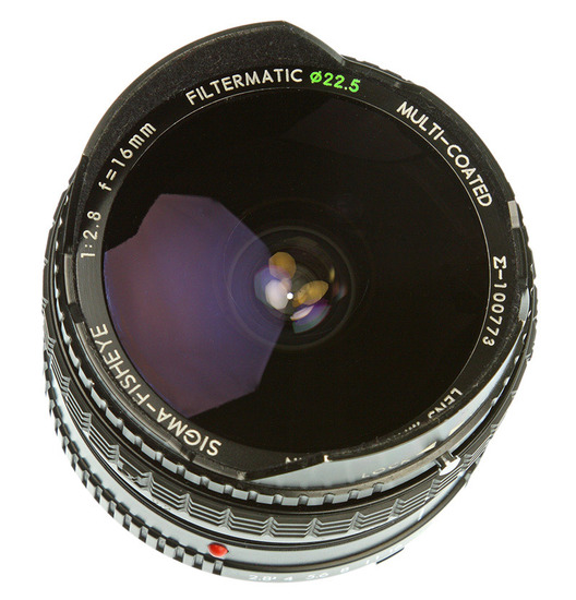 Sigma MF 16 mm f/ 2.8 Fisheye Filtermatic