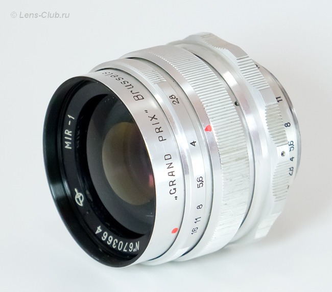 Mir-1 37 mm f/ 2.8 m39 silver