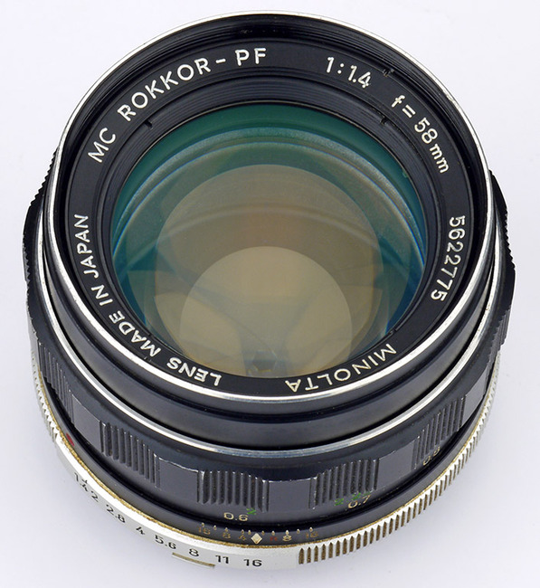 Minolta MC Rokkor-PF 58 mm f/ 1.4